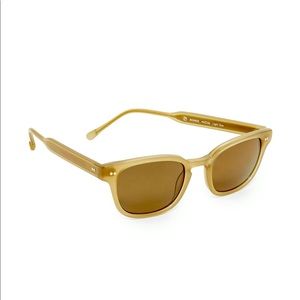 STEVEN ALAN Monroe Polarized Sunglasses in Light Dew with Grey Lenses